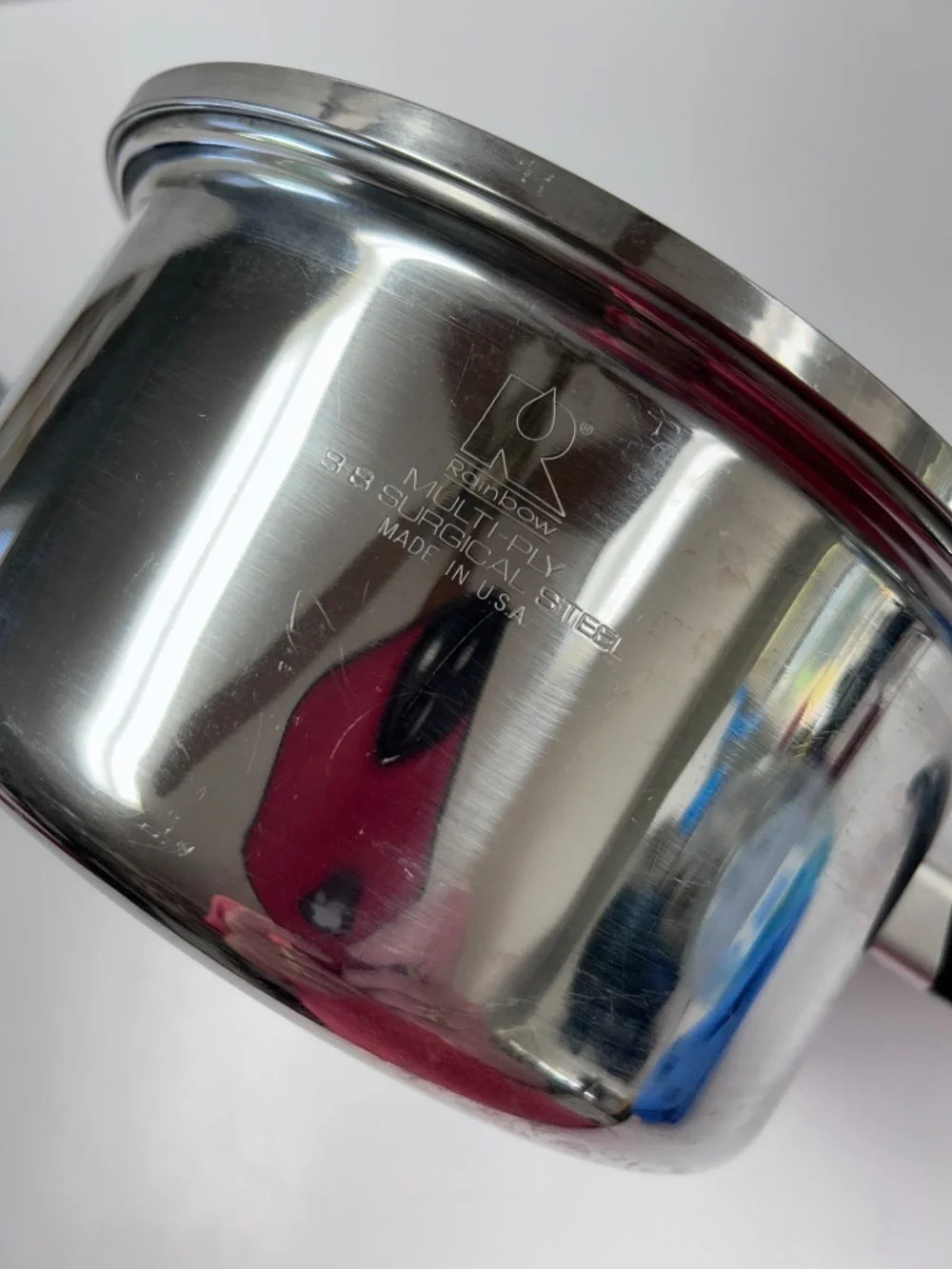 Rainbow 3 Quart Multi-Ply Surgical Steel Saucepan Made in USA With Lid